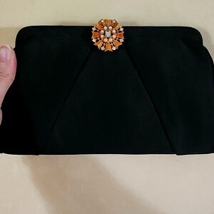 Vintage black, evening clutch bag